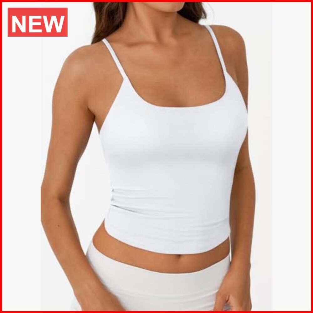 Double Lined Adjustable Spaghetti Strap Tank Top … - image 3